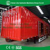 Factory Sale Low Price Automatic Air Brakes Painting Semi Box Trailer For Bulk Cargo Transportaion