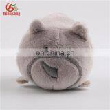 Custom-Made Small Plush Toys Round Plump 9CM Gray Rhino Soft Baby Toy