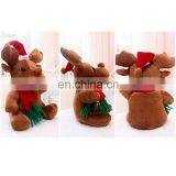 New Plush Toys Christmas Reindeer Stuffed Toys With Scarf thumbnail-2