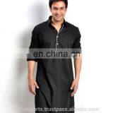 high quality mens plain kurtas with embroidery - wholesale kurta- cheap price kurta