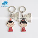 China factory custom cheap metal gift Christmas key chain metal keyring