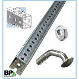 Telespar Square Steel Sign Post | Perforated Tubes thumbnail-1