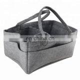 Amazon Hot Selling Felt Diaper Biaper Bag Organizer Grey For Baby thumbnail-3