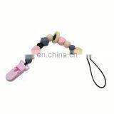 Food Grade Silicone Teething Beads Pacifier Clip thumbnail-6