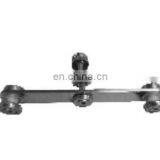 Frameless Fence Stainless Steel Balcony Stair Round Glass Clamp Mirror Satin Finish thumbnail-3