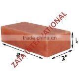 Himalayan Natural Crystal Rock Salt Tiles Plates Slabs Size 8" x 2" x 1" for BBQ Barbecue Cooking Searing Serving Grilling thumbnail-1