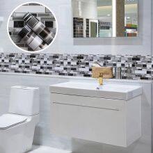 Is Peeling is Black and White Kitchen Wallpaper, 11.8 x 79 Inches (about 30 x 199.9 Cm) Wallpaper, Kitchen Bathroom Waterproof Adhesive Wallpaper Mesa Removable Vinyl Film Decorative Wallpaper Splash Plate thumbnail-5