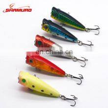 Hard Plastic Fishing Popper Lures Wobbler Bait Hooks Artificial 5.2CM/5G Mini for Saltwater thumbnail-1