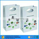 Chinese Factory OEM Food Packaging Round Hole Handle Custom Paper Bag