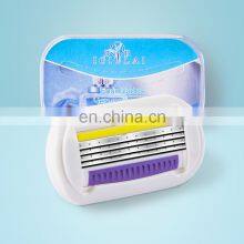 Germany Blades 4 Cartridges For Women Razor 4 Blades Private Label Available Compatible Name Brand Razor No Disposable GF-0021 thumbnail-3
