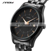 Sinobi Charming S9832G/L Trendy Unique With Full Stainless Steel Band Couple Watch Quartz Waterproof Watches thumbnail-1