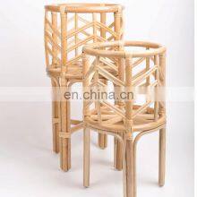 Hot Sale Beautiful Rattan Boho Indoor Plant Stand Rattan Bali Planter Vintage Plants Basket Wholesale thumbnail-1