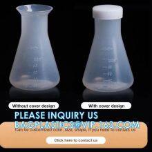 50ml 100ml 250ml 500ml 1000ml Laboratory Narrow Neck Plastic Erlenmeyer Flask, Narrow Neck Flask Erlenmeyer Flask With Lid thumbnail-3