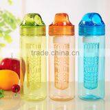 SALE POMOTION Fruit Infuser Colorful Water Bottle With Hook, BPA Free thumbnail-6