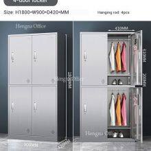 4-Door Stainless Steel Employee Locker for Factories – Secure Personal Storage for Industrial Workplaces Supplier thumbnail-4