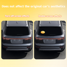 Customizable LED Display Car Rear Windshield Light Funny Car Accessories With Finger Light 5V Condition New App LED Car Sign thumbnail-5