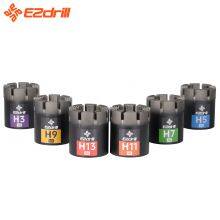 Ezdrill Aq/Nq/Bq/Hq/Pq/Hard Rock Mining Rock Coring Rig Diamond Impregnated Core Drill Bits thumbnail-5
