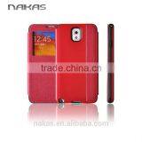 Window Smart View Leather Flip Phone Case Cover for Samsung Galaxy Note 3
