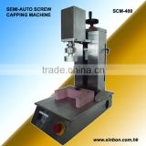 2015 Semi-Auto screw capping machine for higher bottles