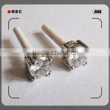 100% Brass Cooper Alloy Plating Gold Simple Gold Earring Designs for Women thumbnail-1