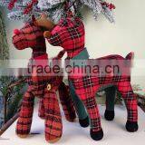 New Design Stuffed Cloth Reideer Toy for Christmas/Wholesale Stuffed Standing Moose/Soft Christmas Toy Fabricc Art Reindeer thumbnail-1