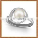 Freshwater Pearl Jewelry 925 Sterling Sliver Rings thumbnail-1