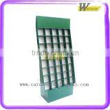 Supermarket Promotion Pocket Display Floor Paperboard Shelf Stand