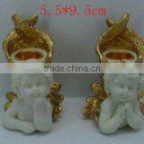 Polyresin Cherub Candle Stick thumbnail-1