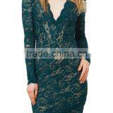 2016 V-neck Dress European Brand Dresses Elegant Dress Women thumbnail-1