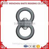 China Supplier Stainless Steel Colorful Double Metal Snap Swivel Hook,Silver Sailboat Double Round Eye thumbnail-2