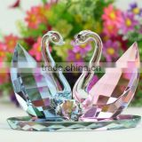 Crystal swan for valentine gift