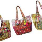 EXCLUSIVE DESIGNER VINTAGE HANDBAGS COLLECTION Wholesale Lot-Stock Lots Banjara Gypsy Bags thumbnail-1