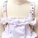 High Quality Wholesale Infant Sleeveless Cotton Cute Ruffle Dressy Baby Rompers thumbnail-4