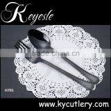 Black Cutlery Set,Black Gold Plated Cutlery,Flatware thumbnail-3