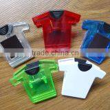 Promotion T-shirt Shape Plastic Magnetic Clip