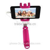 Gadgets Hot Selling Mini Wired Self-portrait Monopod Selfie Sticks Christmas Promotional Gifts Selfie Stick With Wire thumbnail-6