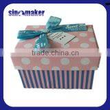 Custom color printing paper packaging jewellery gift box for necklace