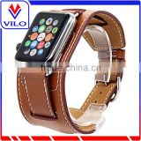 Genuine Leather Watch Band For Apple Watch Cuff Band, For Apple Watch Leather Watch Strap