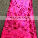 Fuchsia Pink Silk Raw Material Korea Silk Lace for Garment Cheap African Wedding Lace Fabric thumbnail-1