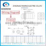 Cam Switch YMZ12 Series White Black Changeover Combination Rotary Switch 0-8 Positions 16-125A Ui 690V Sliver Point Contacts thumbnail-6