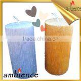 Paraffin Wax Candle Gold Silver Colored Pillar Candle Religious Household Rustic Candle thumbnail-1