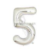 40inch Silver Aluminium Foil Number Balloon for Birthday Party Decoration Balloon thumbnail-6