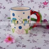 Custom cheap bulk ceramic fish mug