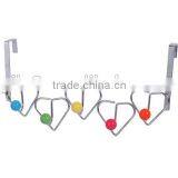 New Design Plastic Balls Iron Chrome Plated Metal Hooks Over the Door Hanger thumbnail-1