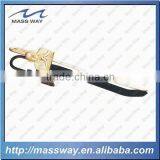 Souvenir Promotional Zinc Alloy Metal Custom 3D Shape Gold Bookmark
