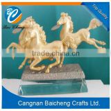 horse shaped metal craft with well meaning supplies
