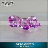 #2 Synthetic Pink Corundum - Fashion Pear Cut Created Pink Sapphire thumbnail-1