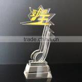 2016 New Wholesale Crystal Award and Trophy for Music