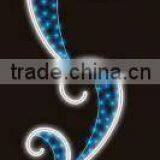 Direct Manufacturer 2D Led Pole Motif Light Holiday Lighting Outdoor Christmas Street Decorations Light With Red Stars thumbnail-6