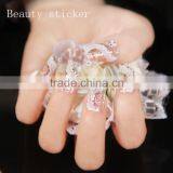 Flower Nails Accesories Black/white Lace Nail Wrap Ripple Popular Nail Sticker Quality Choice thumbnail-5